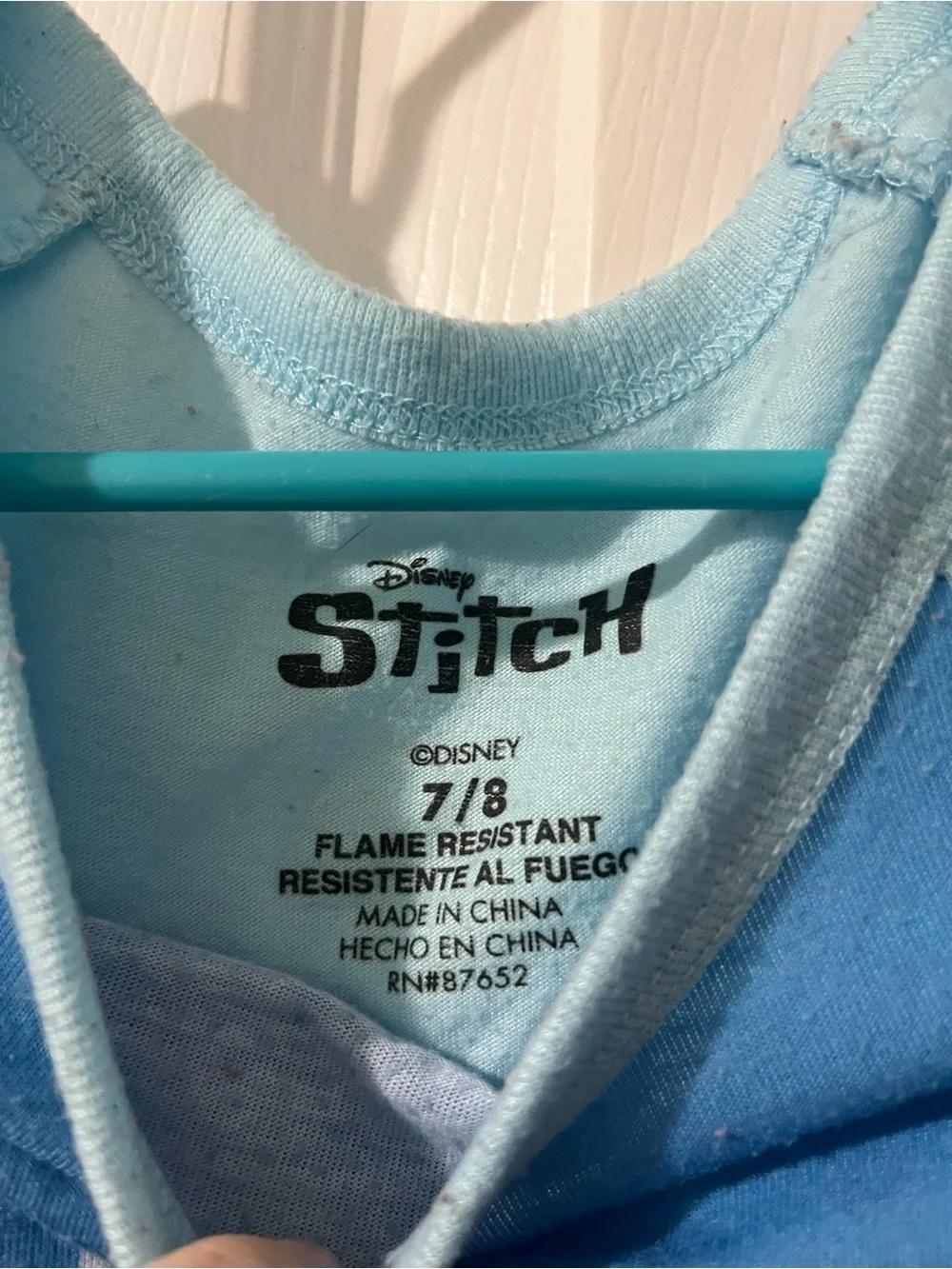 🚨5 for $25 EUC Girls Sleep Tight Blue Stitch Nightgown